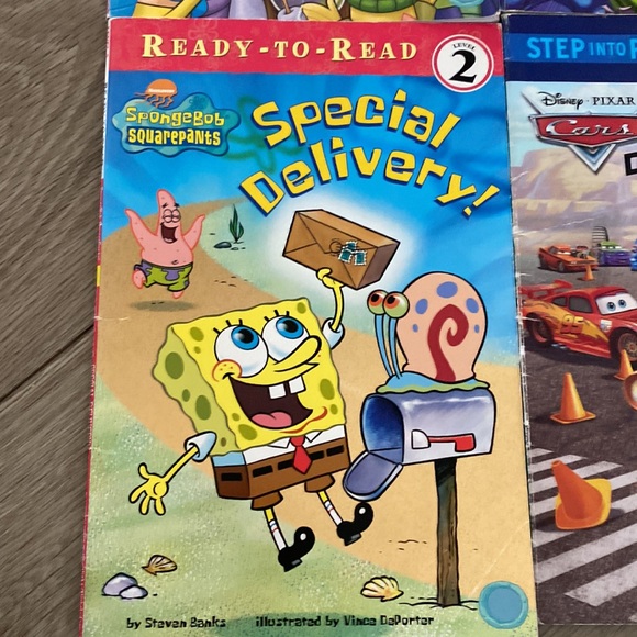 Easy to read books level 2 - Cars, SpongeBob, spiderman, wreck it Ralph, sharks - Picture 2 of 7